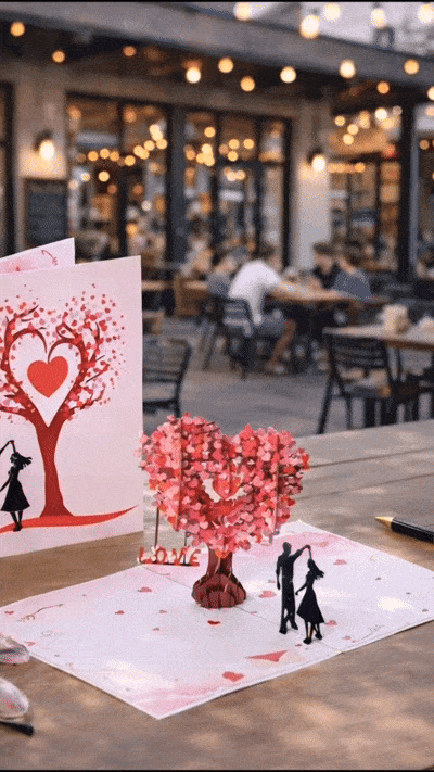💕The "Eternal Vows" 3D Pop-Up Card | A Romantic Surprise Under the Love Tree ❤️