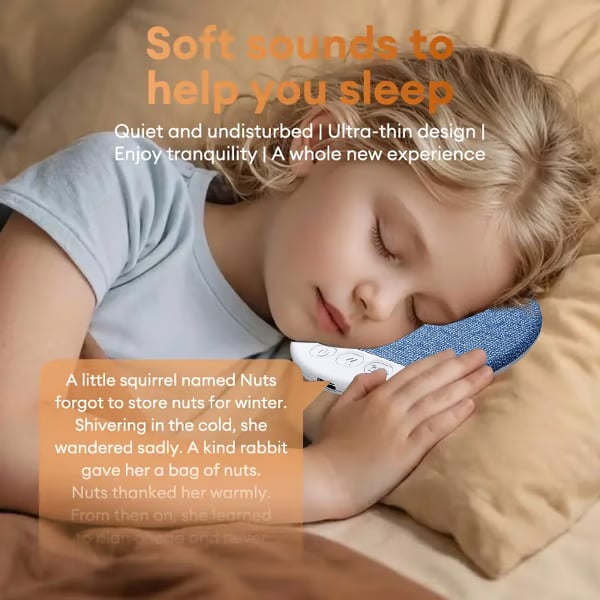 Last Day Sale S1 Ultra-Thin Bluetooth Pillow Speaker - Bone Conduction Technology