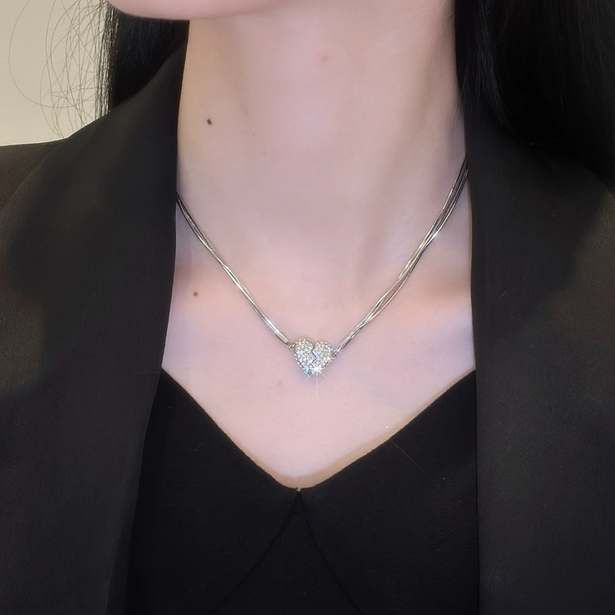 🔥Love heart 🧡magnetic necklace🌟