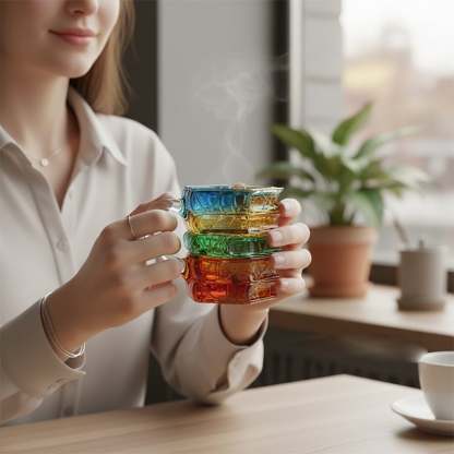 Hand-painted Book Coffee Cup