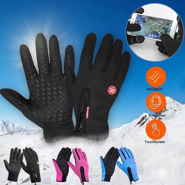 🏆 Ultimate Waterproof & Windproof Thermal Non-Slip Gloves