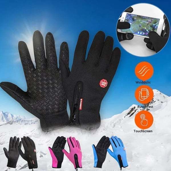 🏆 Ultimate Waterproof & Windproof Thermal Non-Slip Gloves