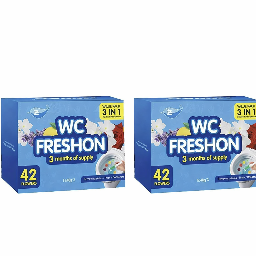 Toilet Cleaning Gel Stamps 🌸 3 Pack/42 Toilet Stamps | 3-Month Fresh Floral Scent