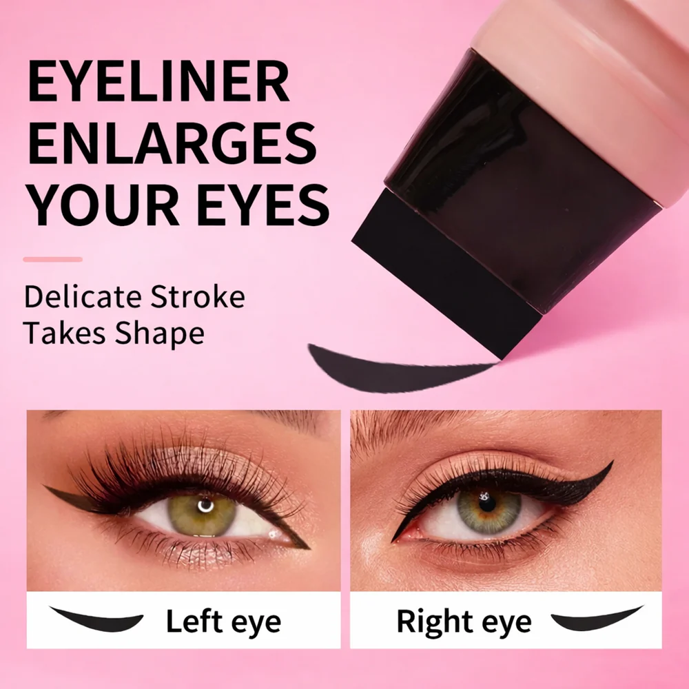 Dual-Head Design Rotating Eyeliner Stamp Pen💞