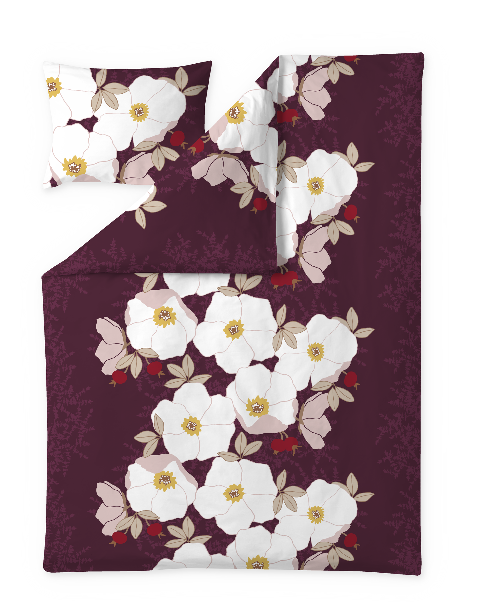 Rosa satiinipussilakanasetti-Finlayson