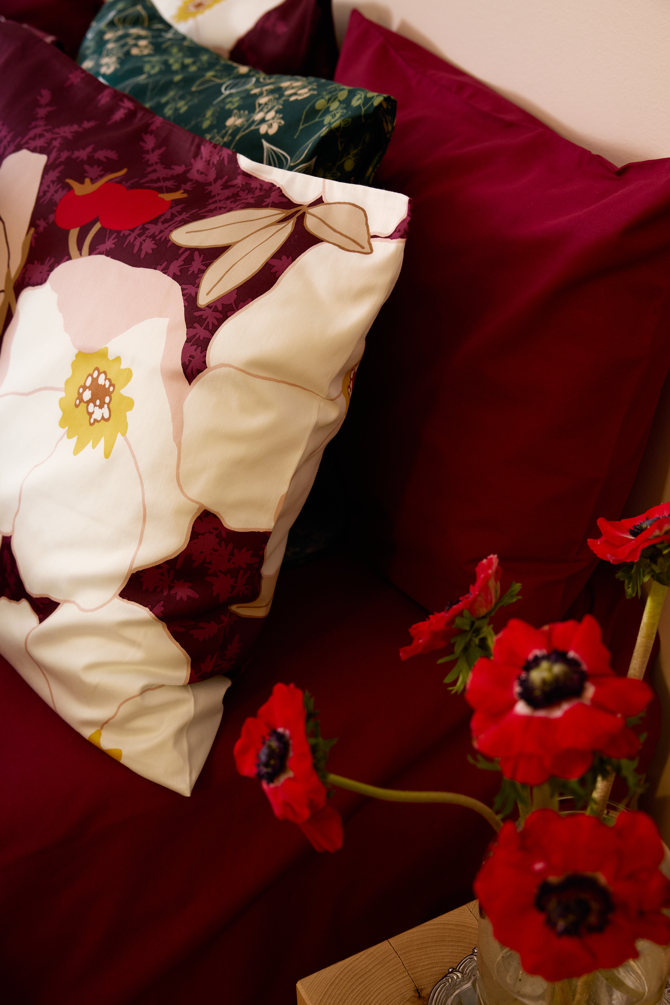 Rosa satiinipussilakanasetti-Finlayson