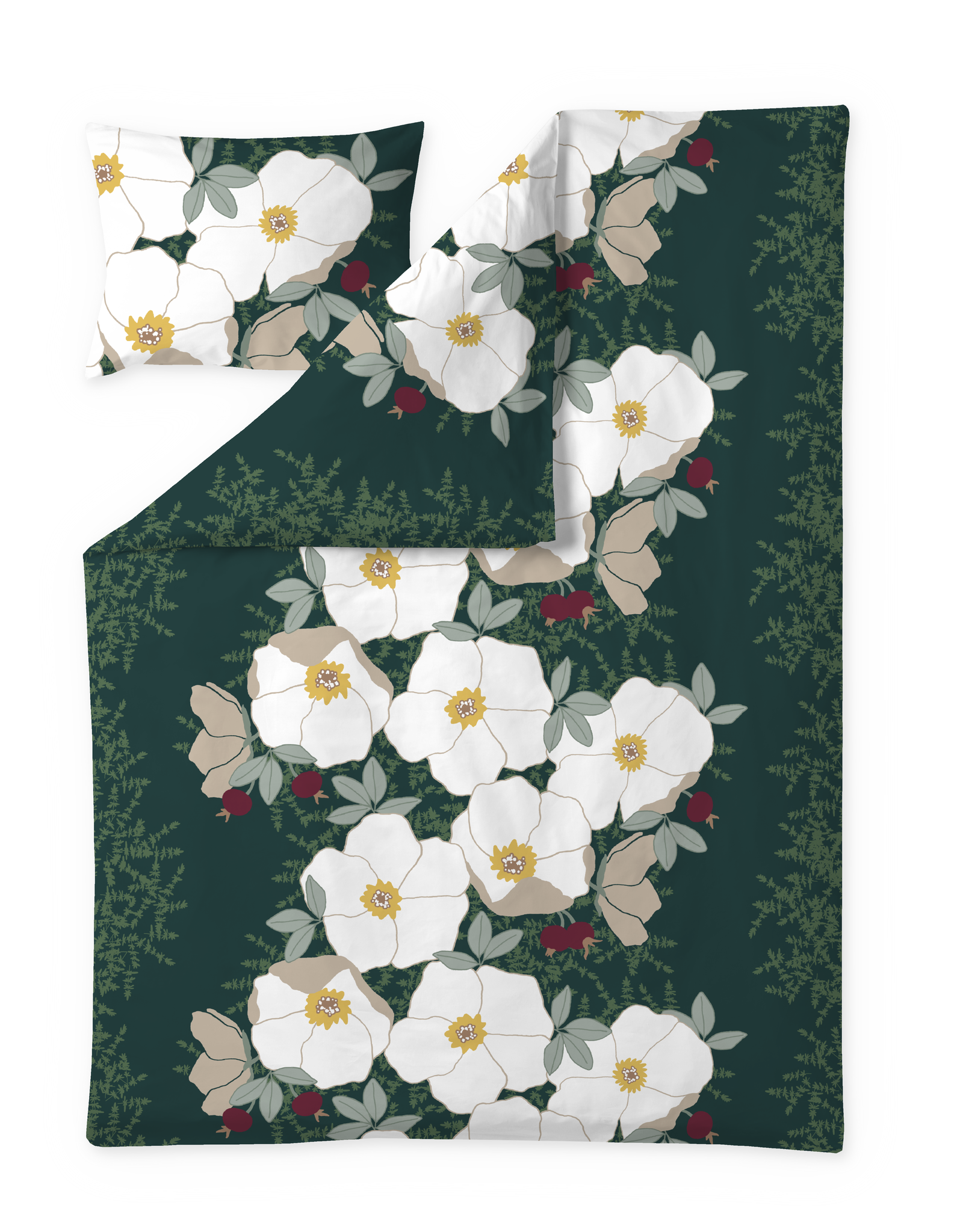 Rosa satiinipussilakanasetti-Finlayson