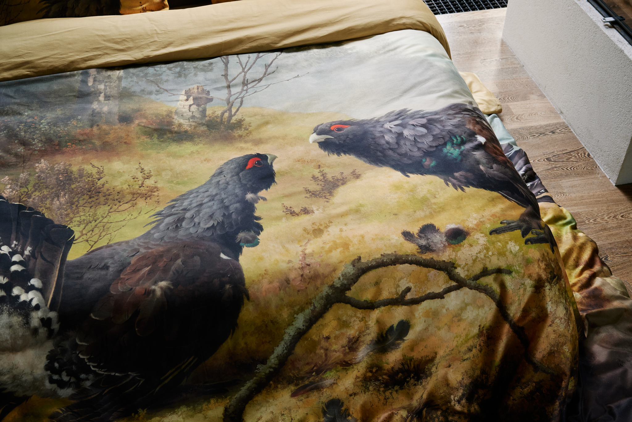 Taistelevat metsot Parivuoteen satiinipussilakanasetti-Finlayson