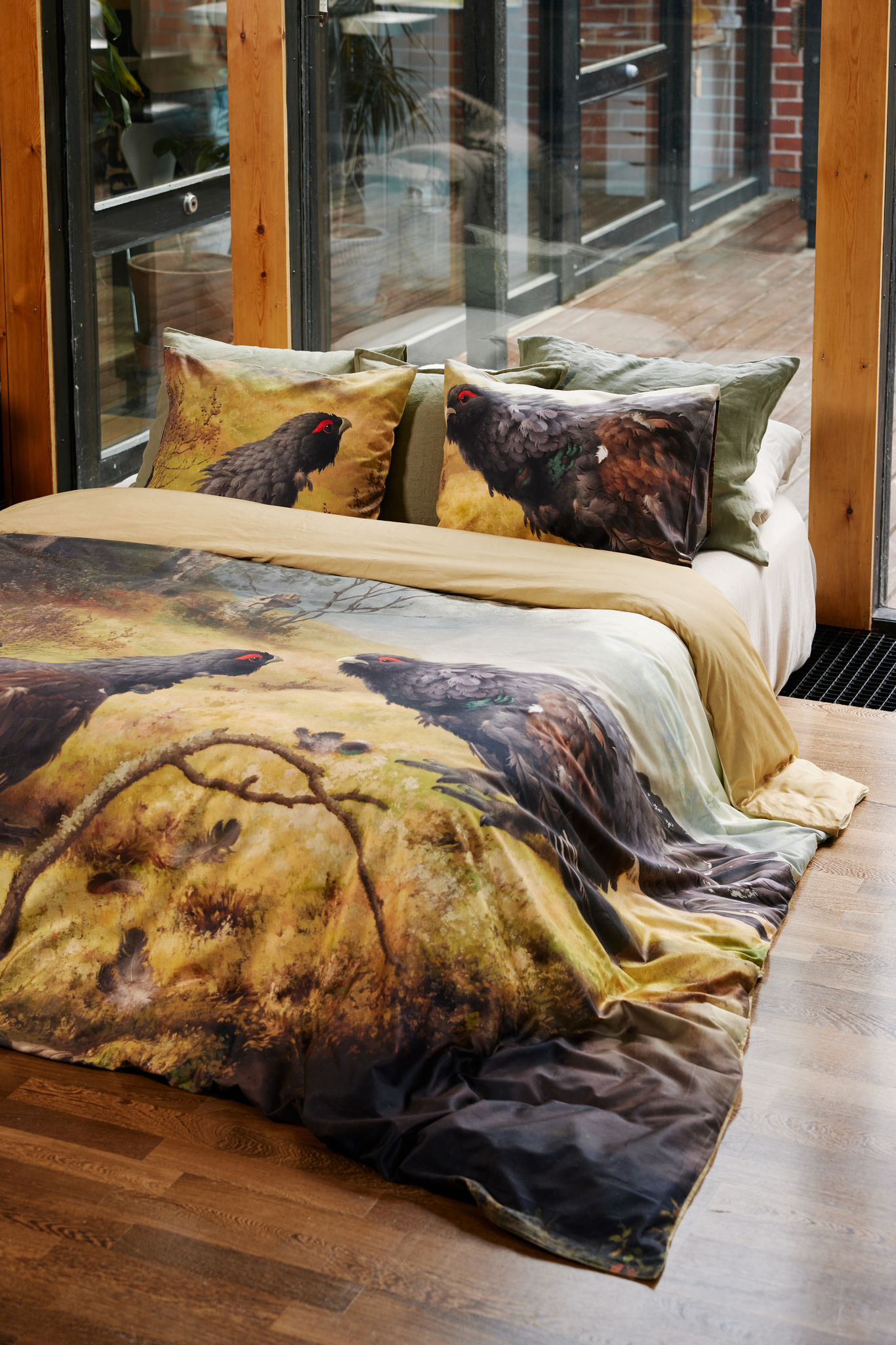 Taistelevat metsot Parivuoteen satiinipussilakanasetti-Finlayson