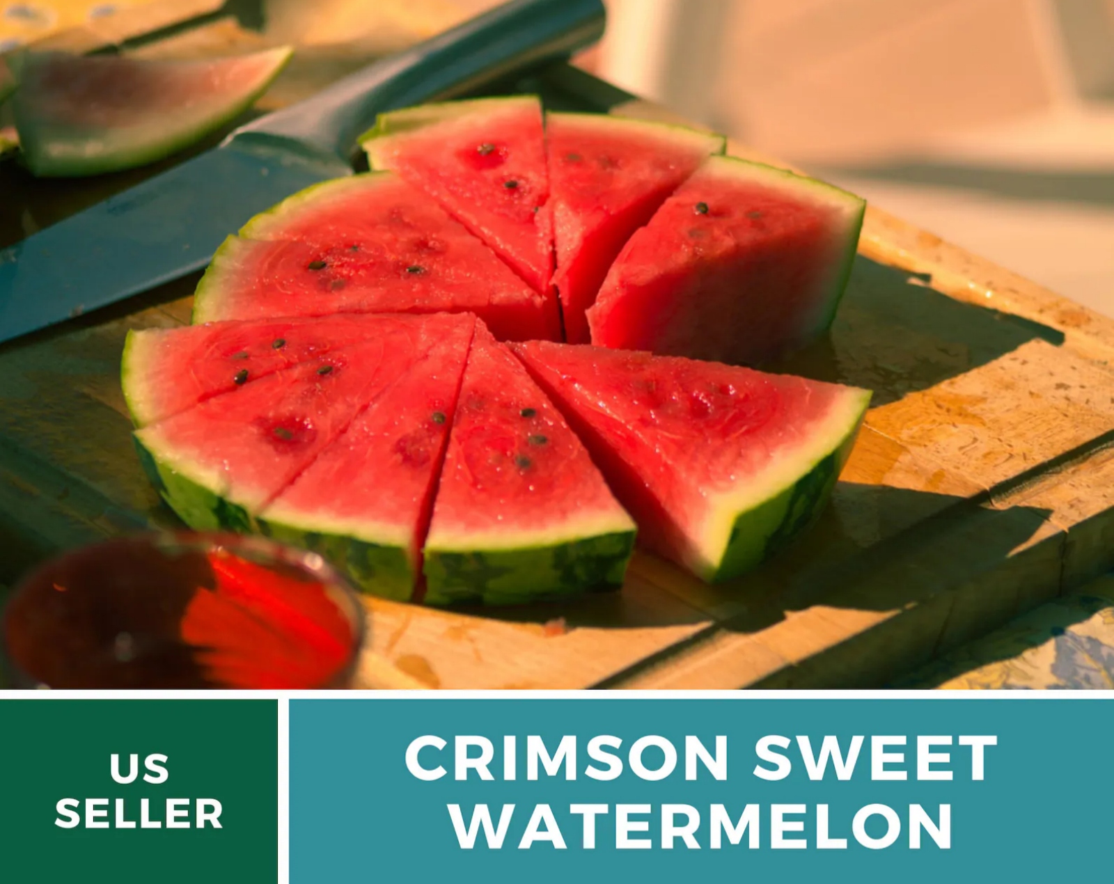 Crimson Sweet Watermelon Seeds – Heirloom Fruit, Large Sweet and Juicy Melon, Perfect for BBQs, Picnics, Parties, Easy to Grow | 25 Seeds 
