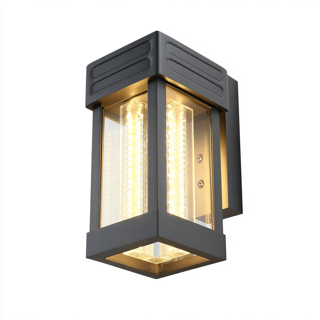 Applique murale extérieure en aluminium 30x15x13 cm - noir - style moderne LED-Warmthza