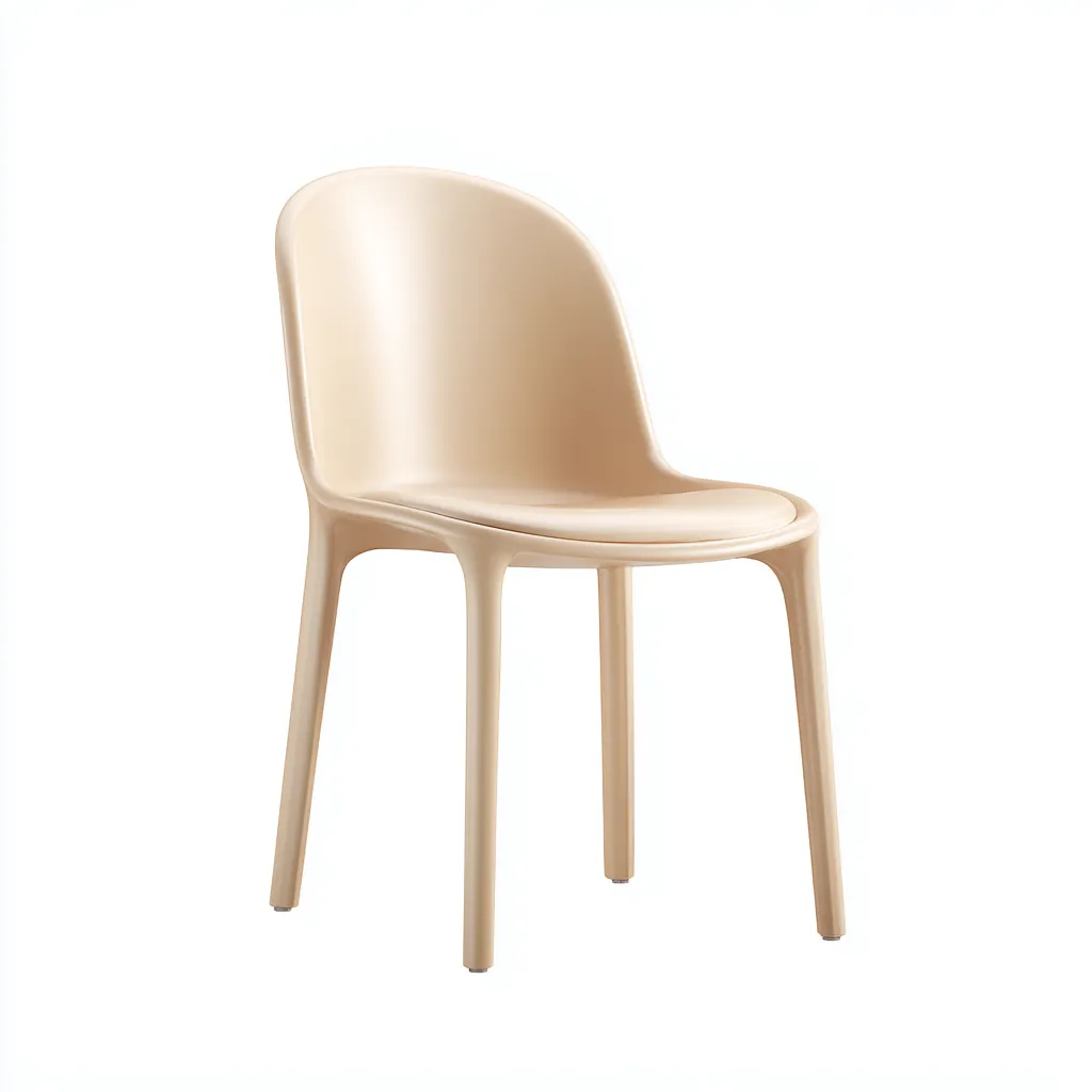Chaise de jardin plastique 47 cm - beige - style moderne-Warmthza