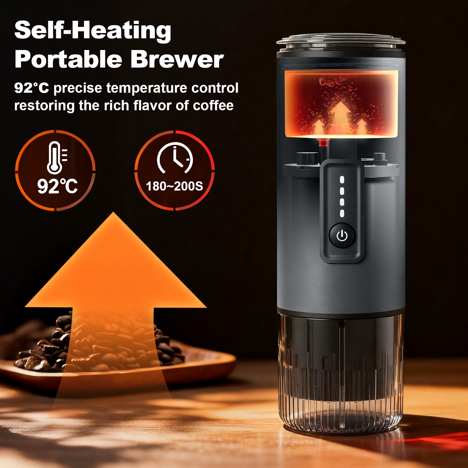 CM-007 15Bar Portable Self-Heating Espresso Coffee – STARSEEKER