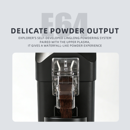 STARSEEKER E64 Electric Coffee Grinder 64MM Titanium Flat burr Stepless Fineness 