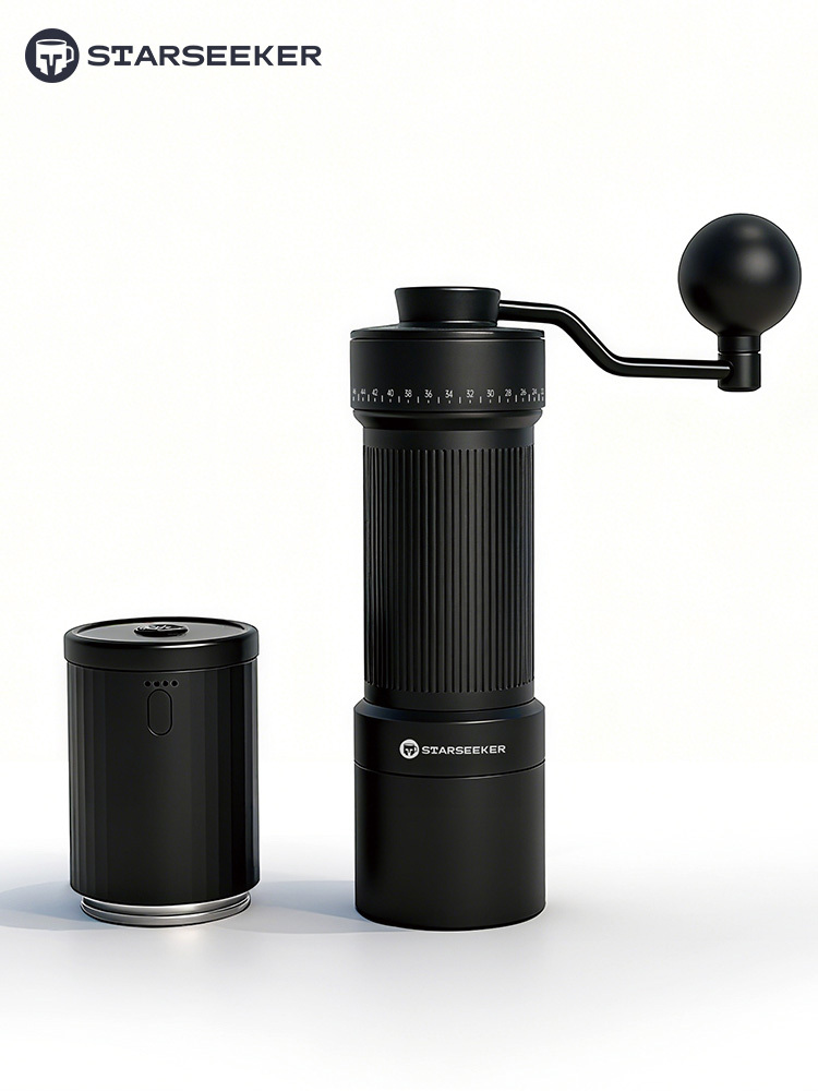  STARSEEKER 2-in-1 Black 40mm Burr Coffee Grinder -STARSEEKER