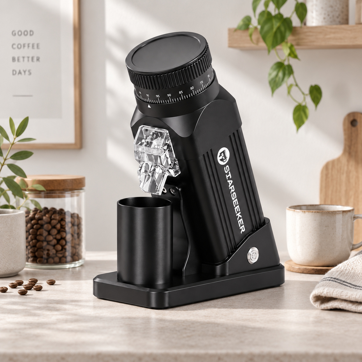 STARSEEKER E64 flat burr coffee grinder