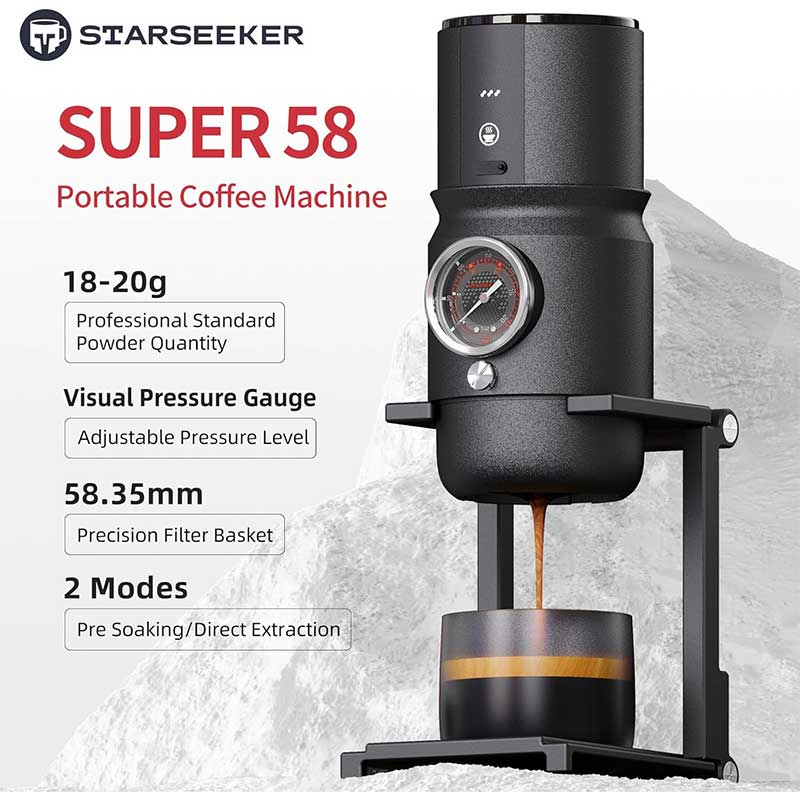 STARSEEKER Portable Espresso Machines & Electric Coffee Grinders