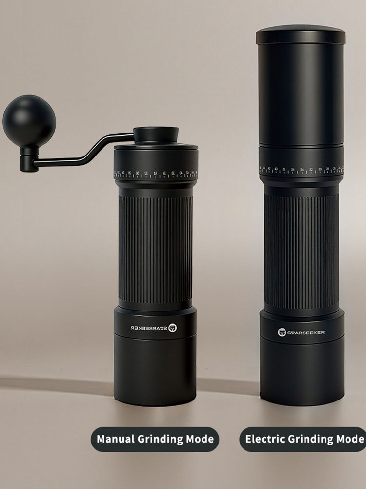  STARSEEKER 2-in-1 Black 40mm Burr Coffee Grinder -STARSEEKER