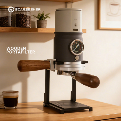 STARSEEKER 2 Ears 58mm Espresso Bottomless Portafilter With Super58 Kit Include Draining Mat Bag