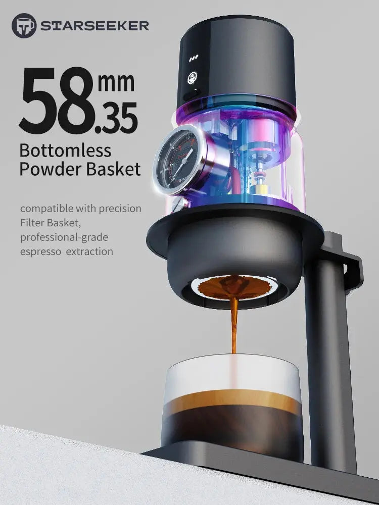 STARSEEKER Super58 Portable Espresso Machine, 18-20g Adjustable