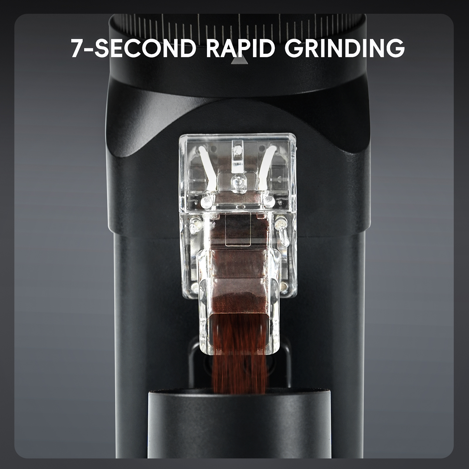 STARSEEKER E64 Electric Coffee Grinder 64MM Espresso Titanium Flat burr Stepless Fineness Adjustment Home Bean Grinder Black