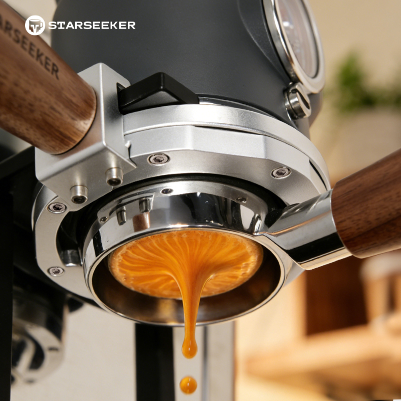 STARSEEKER 2 Ears 58mm Espresso Bottomless Portafilter With Super58 Kit Include Draining Mat Bag