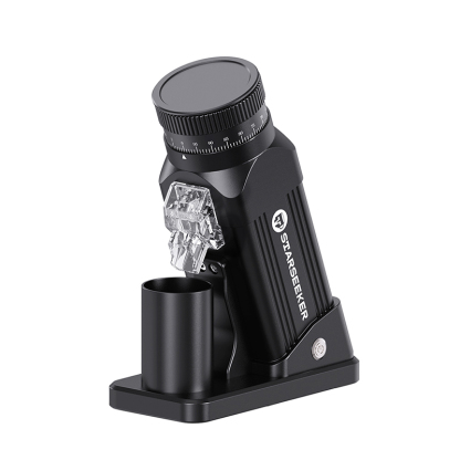 STARSEEKER E64 Electric Coffee Grinder 64MM Titanium Flat burr Stepless Fineness 