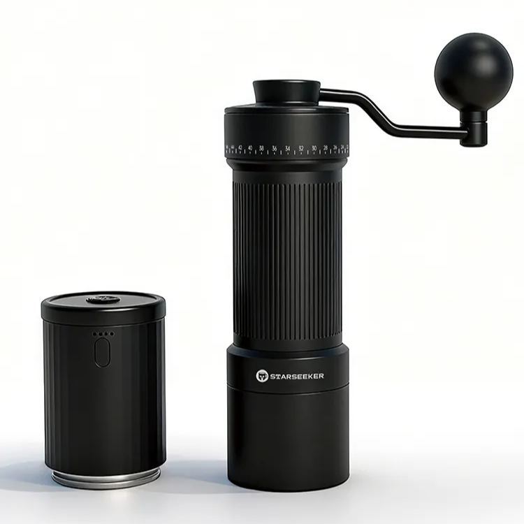  STARSEEKER 2-in-1 Black 40mm Burr Coffee Grinder -STARSEEKER