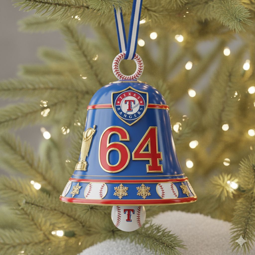⚾Texas Rangers 64th Anniversary Christmas Bell Ornament