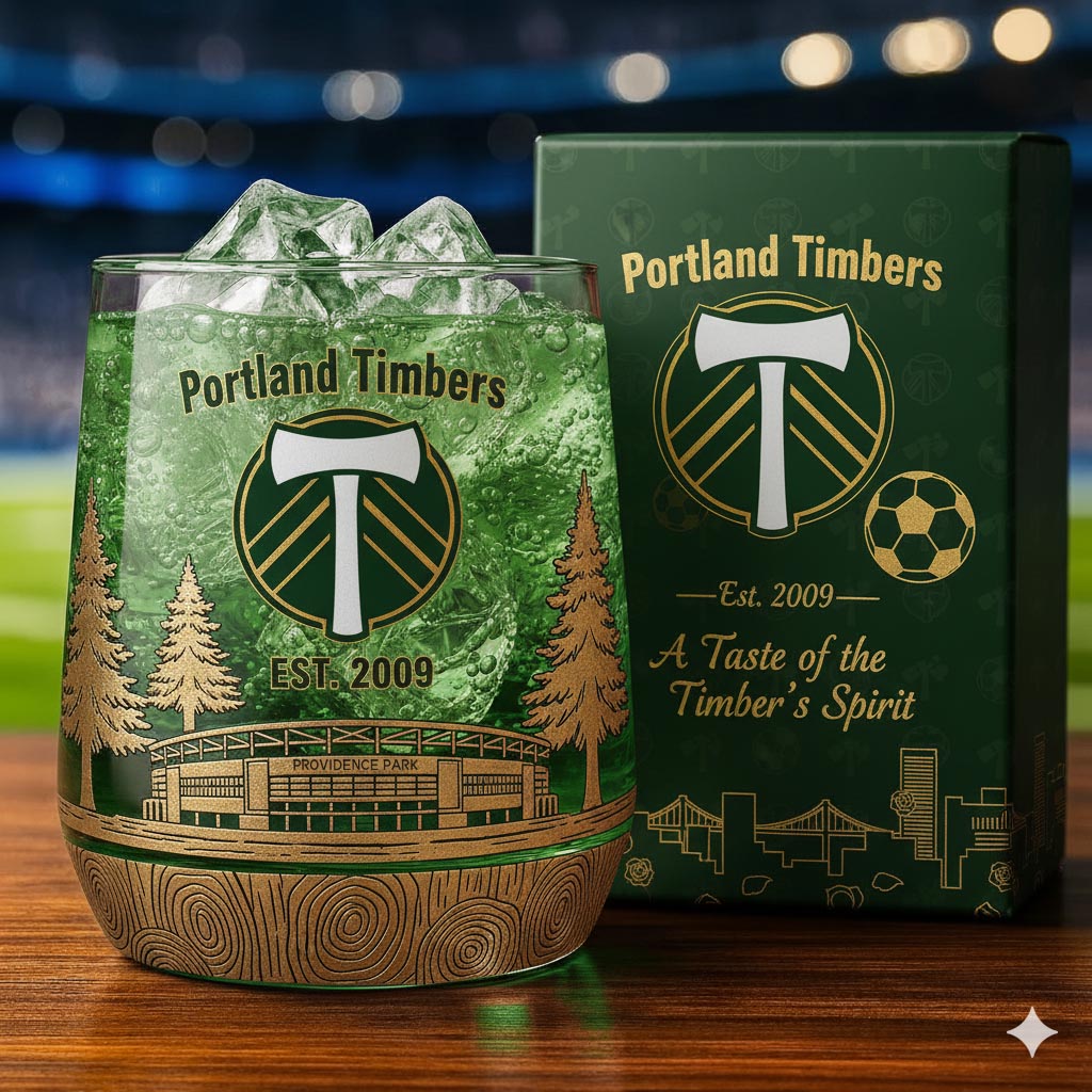 Portland Timbers Whiskey Glass
