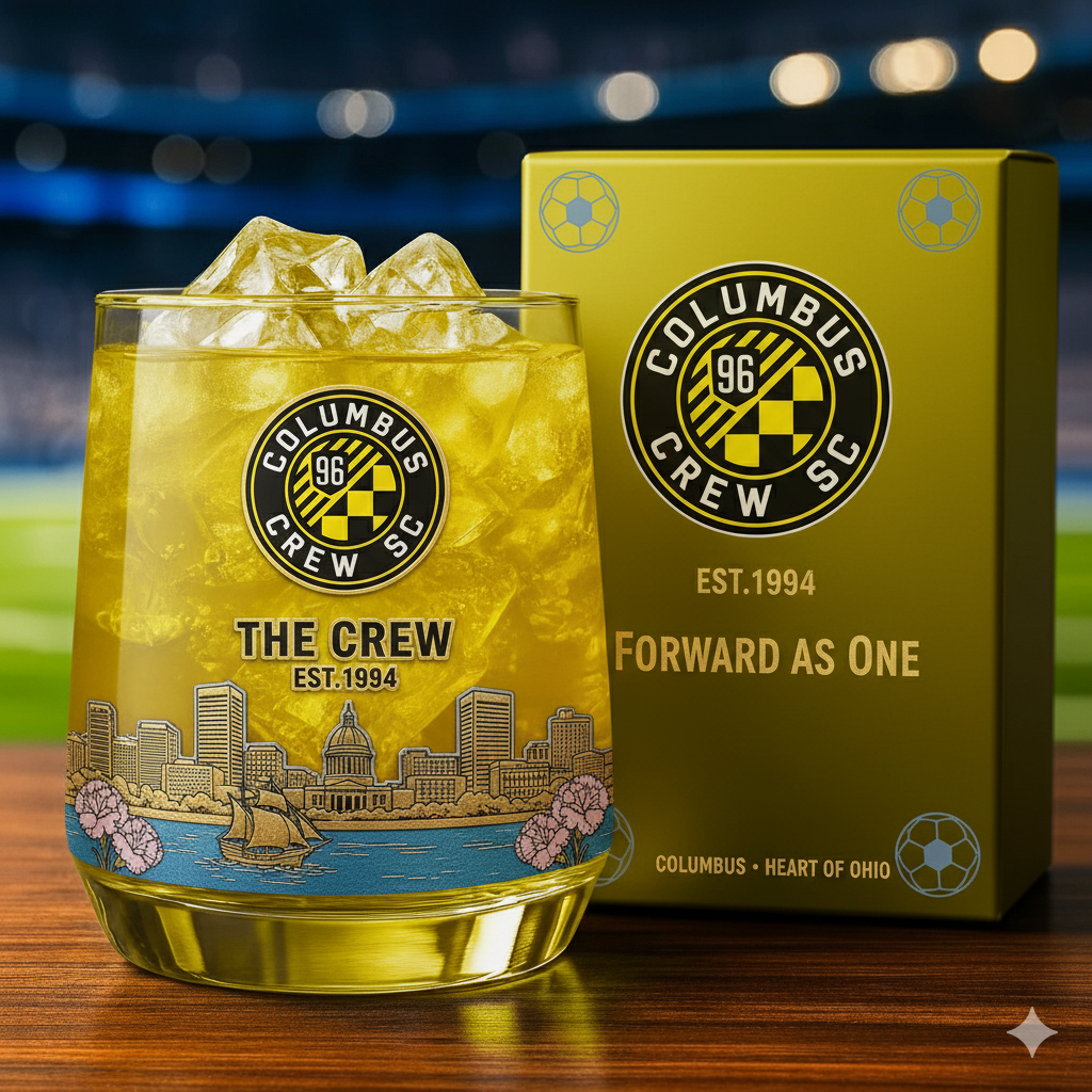 Columbus Crew SC Whiskey Glass