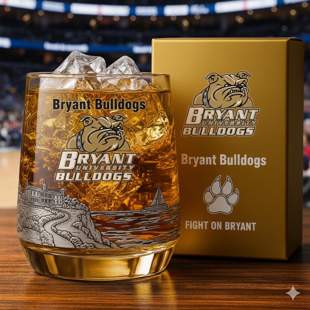 Bryant Bulldogs Whiskey Glass