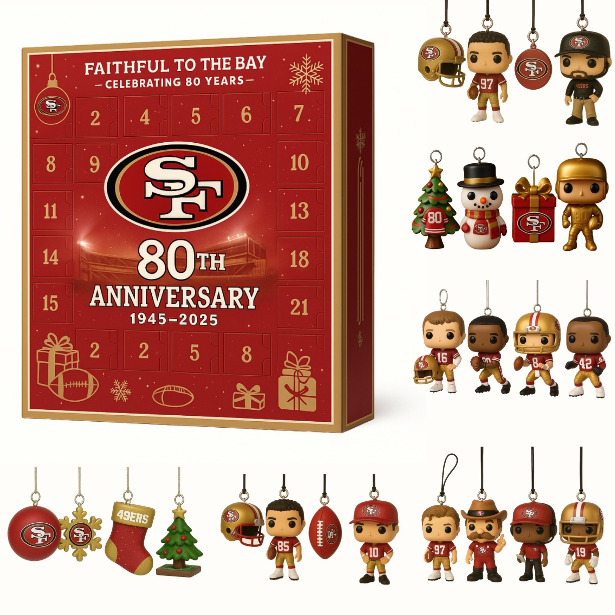 49ers 80th Anniversary 2025 Advent Calendar
