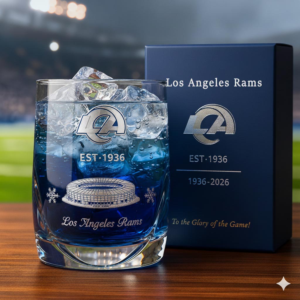 Los Angeles Rams Whiskey Glass