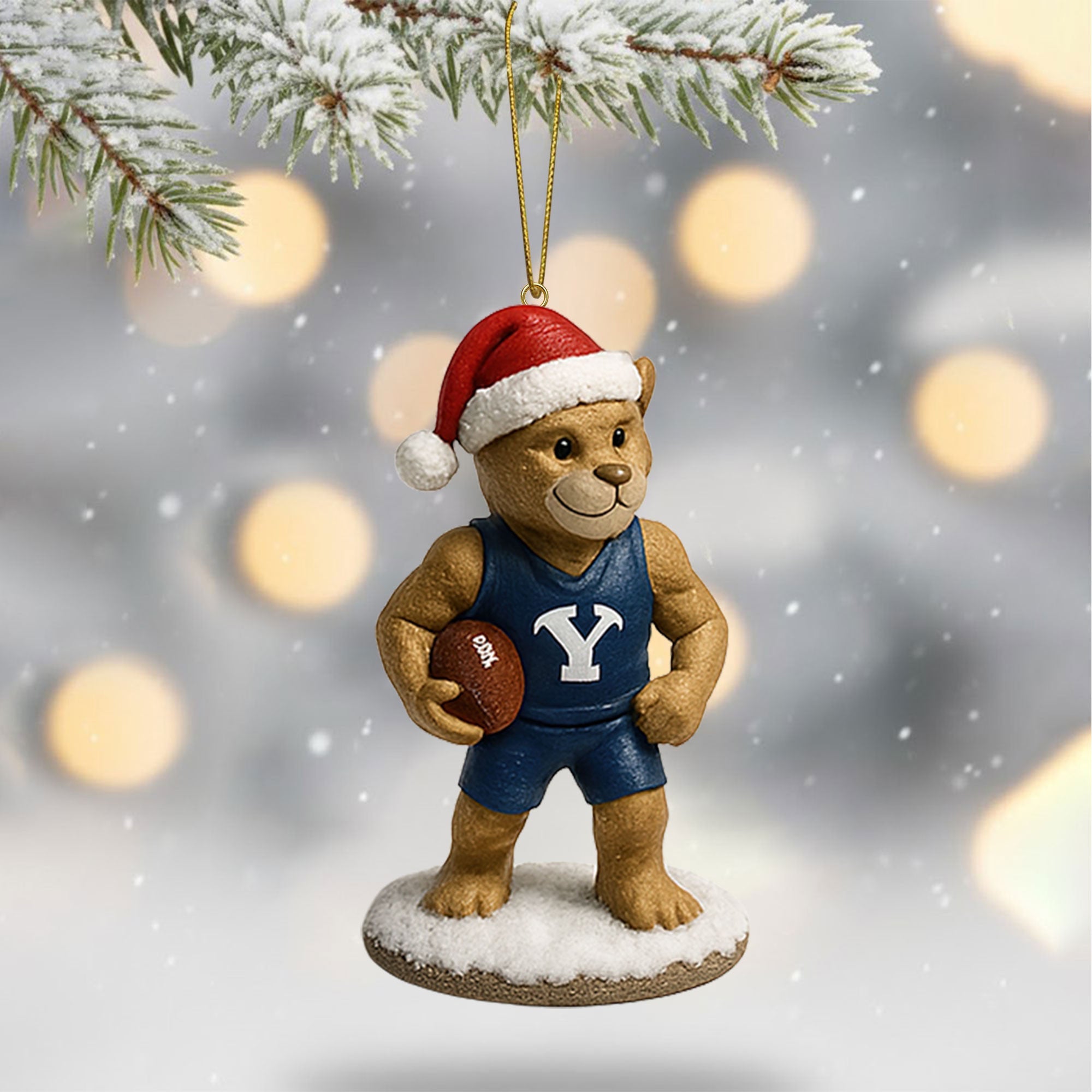 BYU 2025 Acrylic Christmas Tree Topper & Ornament Bundle - Exclusive Festive Fan Collectible Gift Set