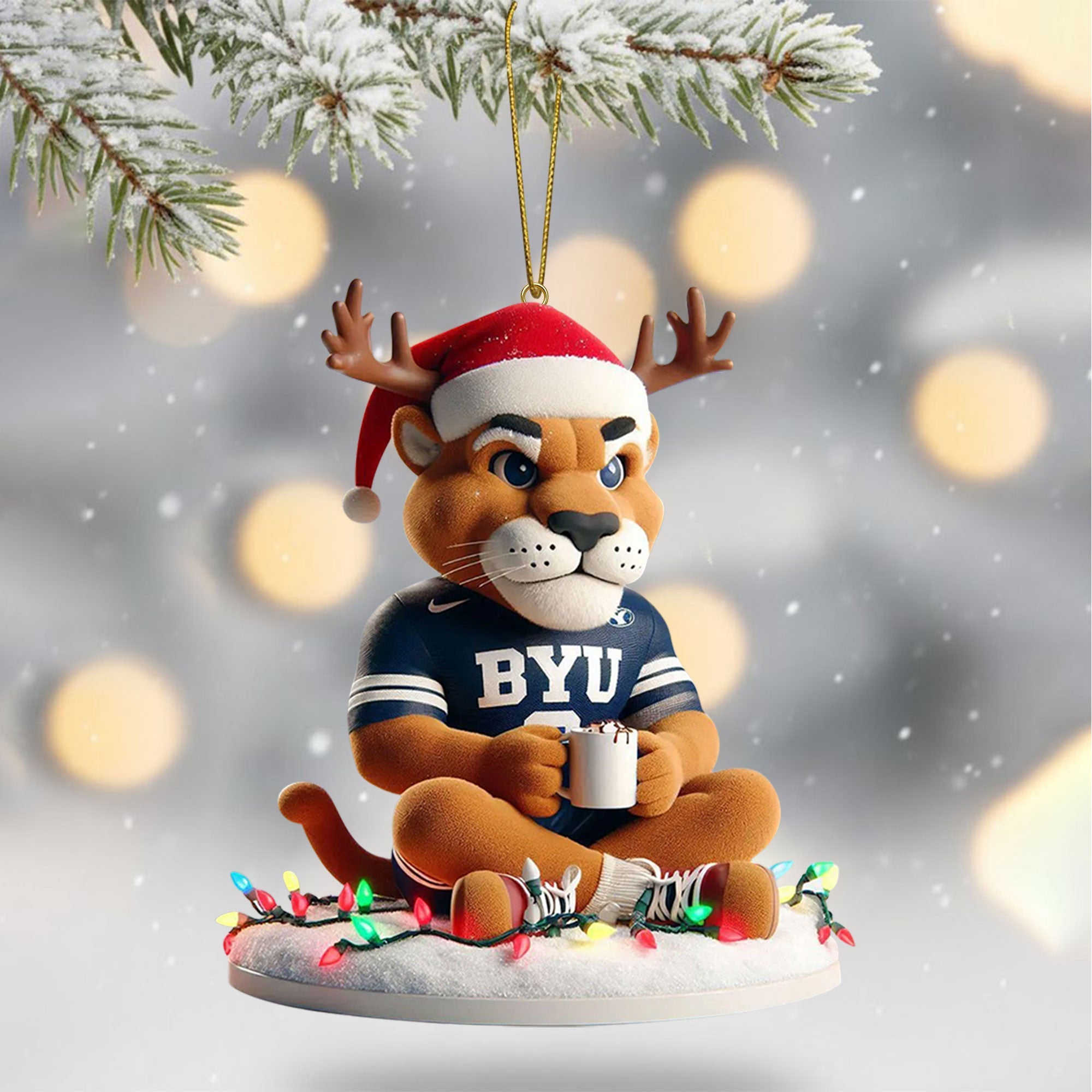 BYU 2025 Acrylic Christmas Tree Topper & Ornament Bundle - Exclusive Festive Fan Collectible Gift Set
