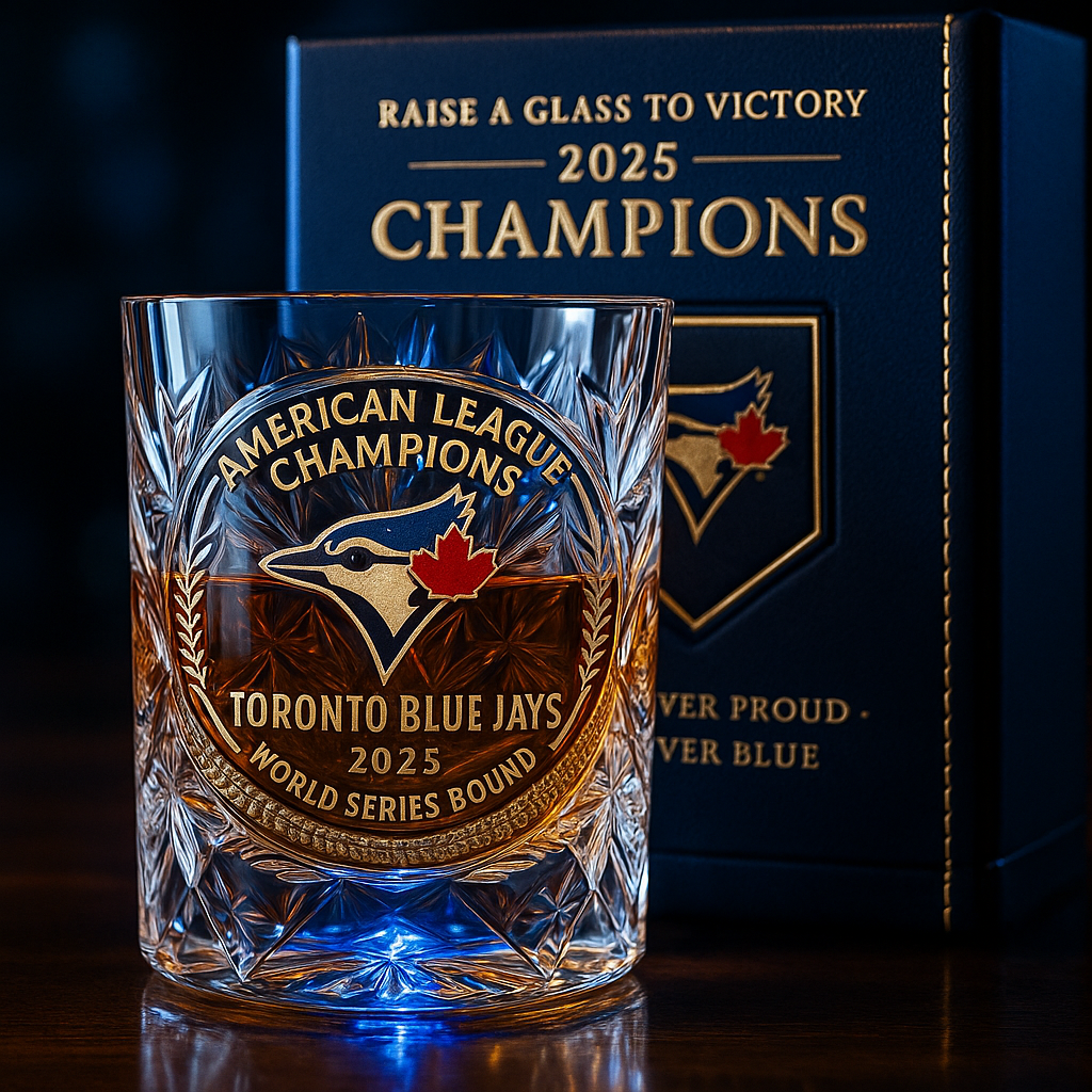 2025 Blue Jays Champions Whiskey Glass