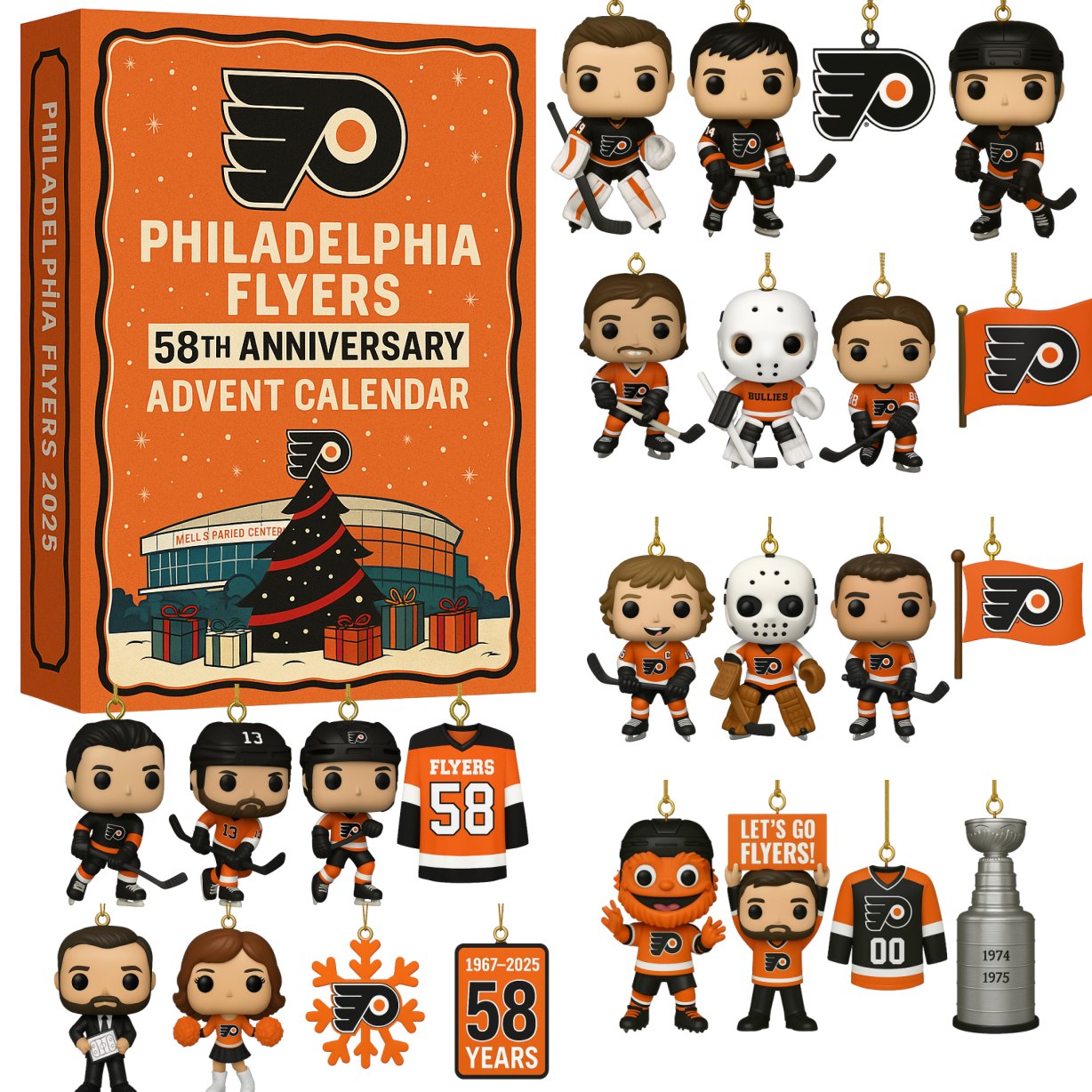 Philadelphia Flyers 58th Anniversary Advent Calendar 2025