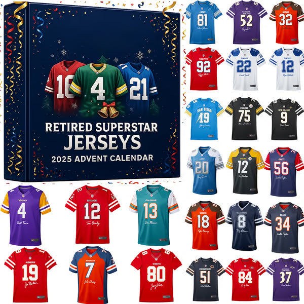 NFL Retired Superstar Jerseys 2025 Advent Calendar