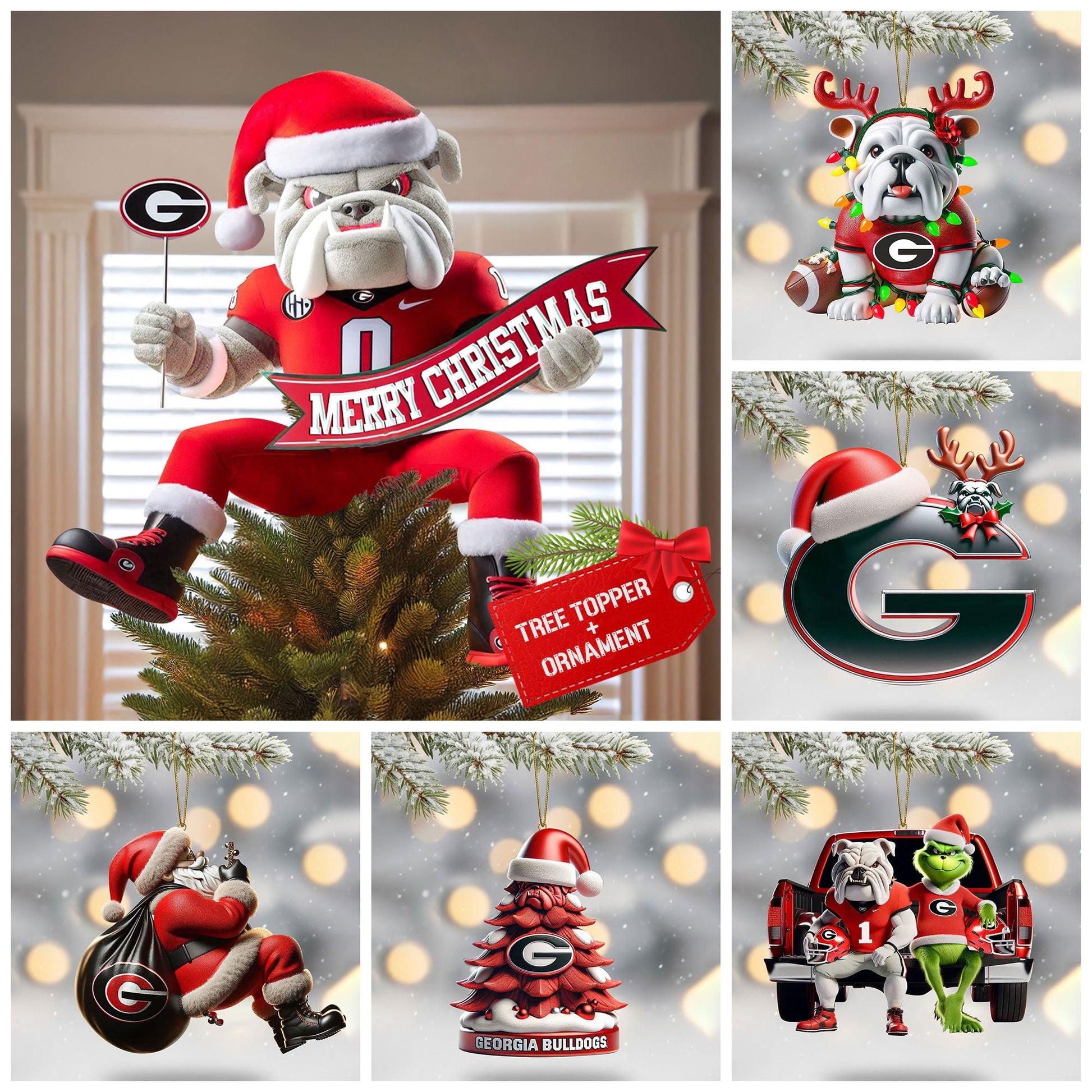 GGBD 2025 Acrylic Christmas Tree Topper & Ornament Bundle - Exclusive Festive Fan Collectible Gift Set