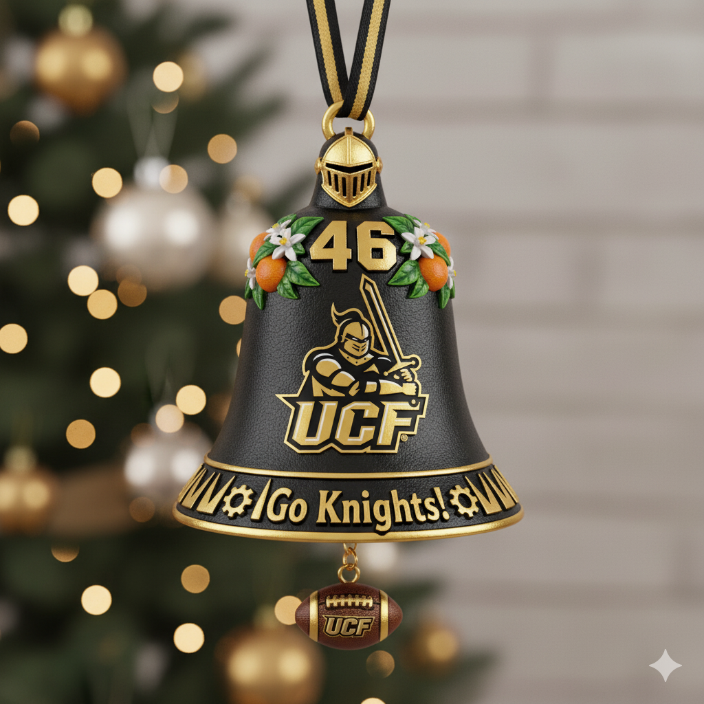 UCF Knights 46th Anniversary Christmas Bell Ornament