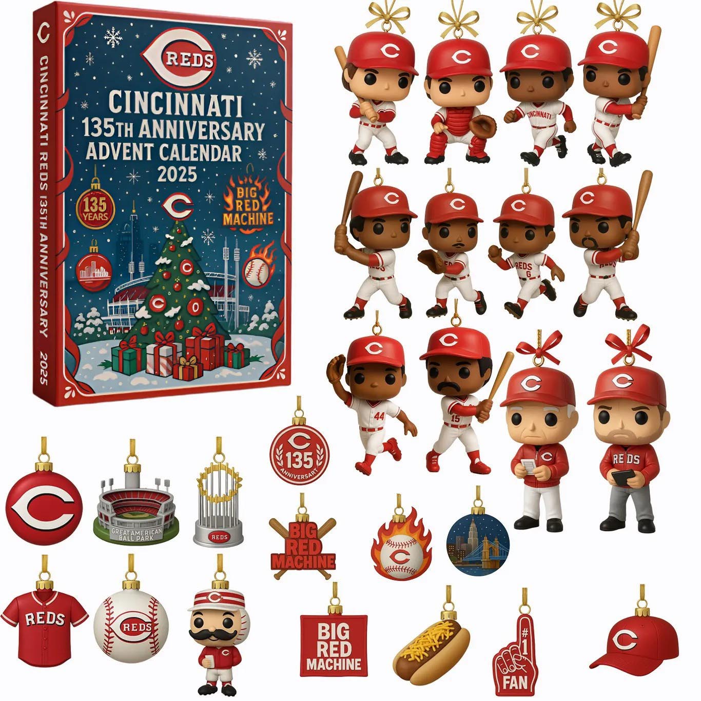2025 Cincinnati Reds 135TH ANNIVERSARY Advent Calendar
