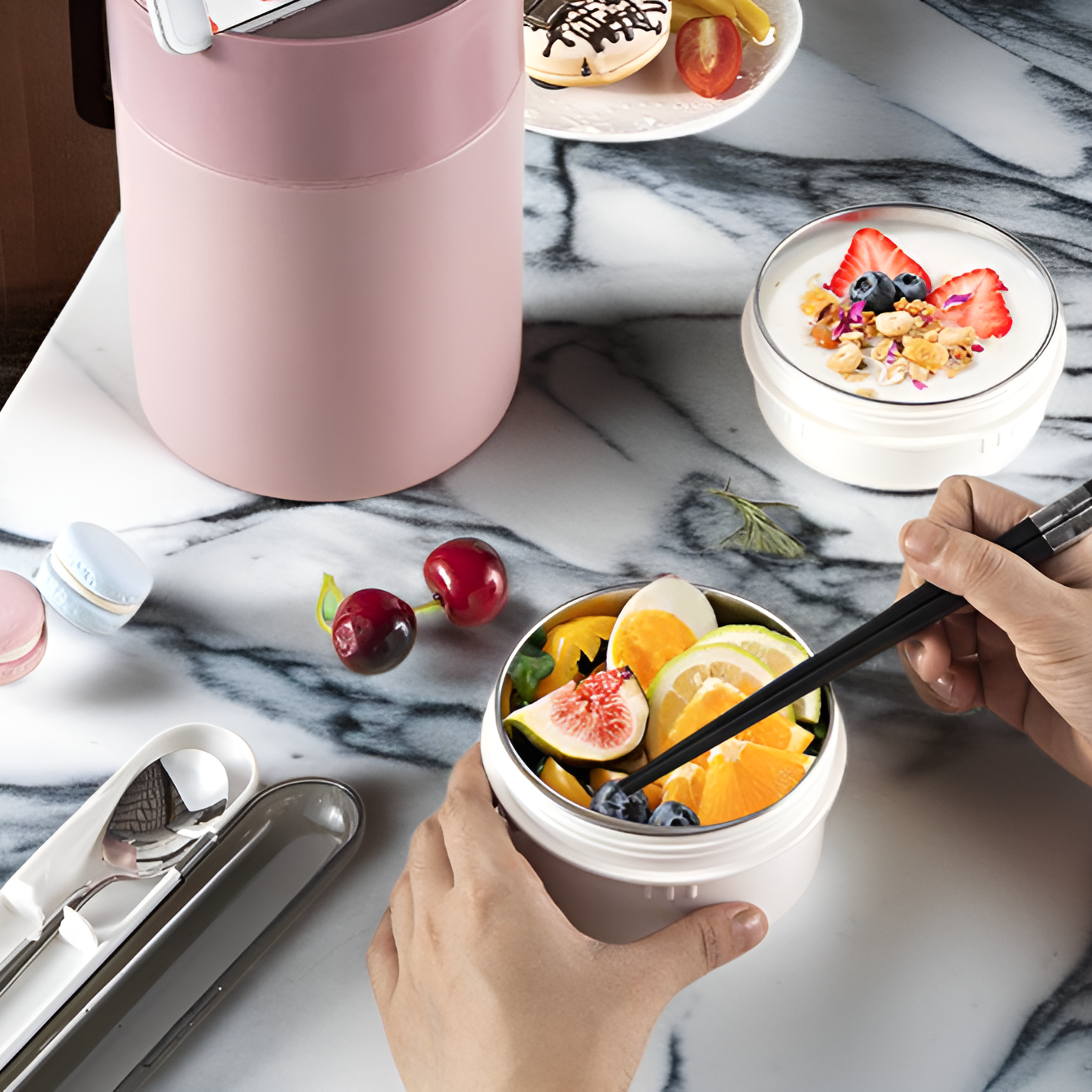 Premium insulated lunch box for fresh meals