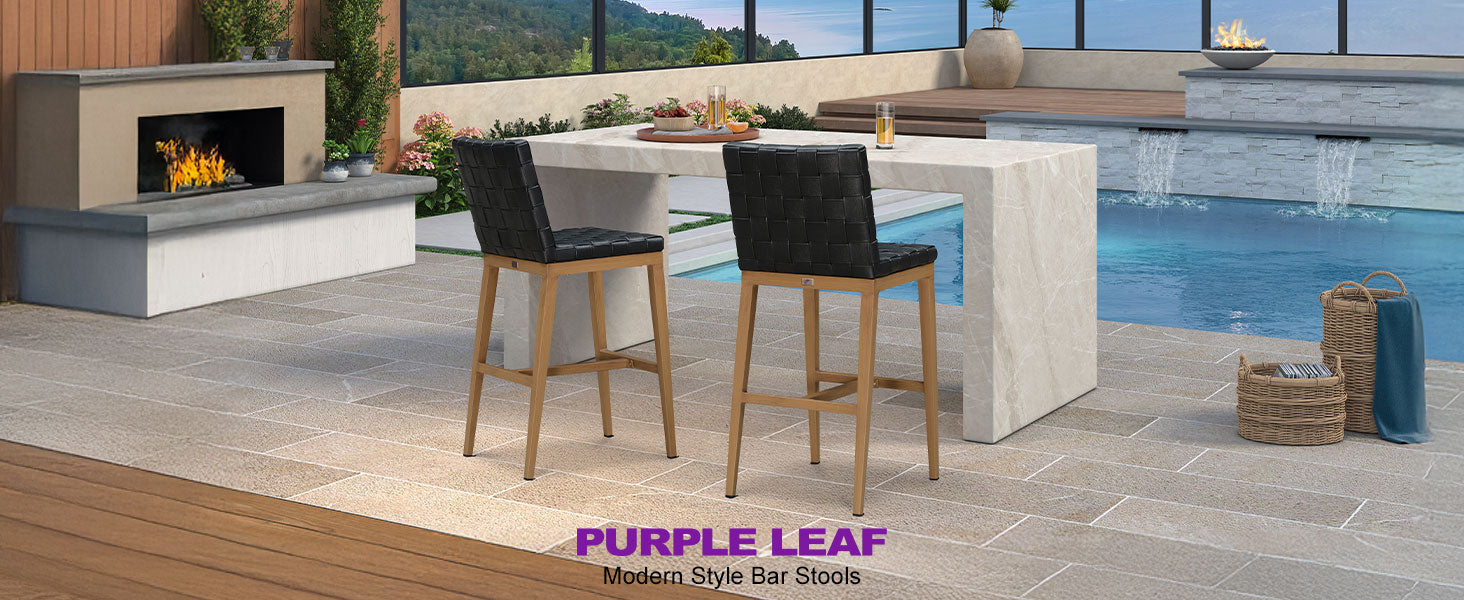 PURPLE LEAF Outdoor Bar Stools
