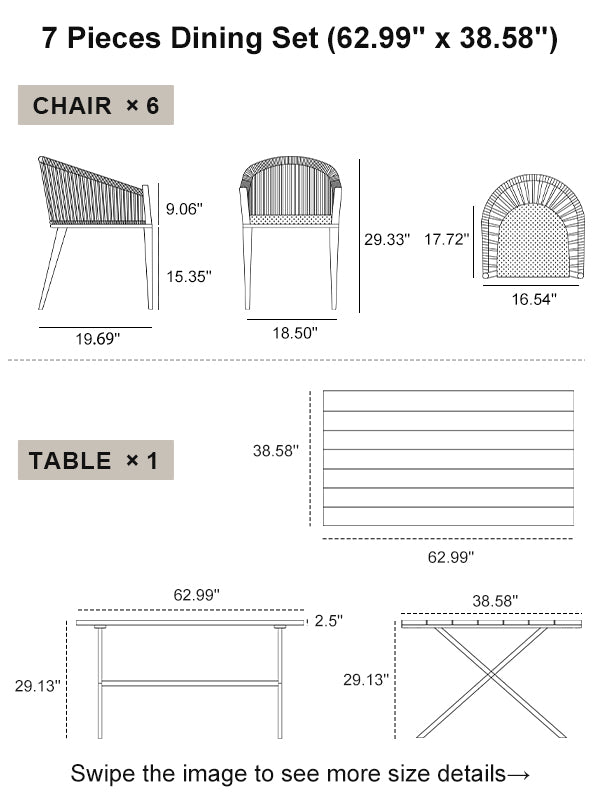 PURPLE LEAF Dining Set
