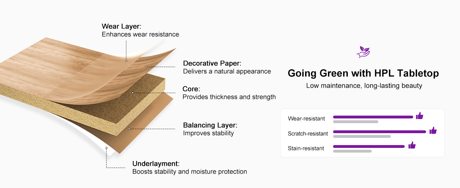 PURPLE LEAF Dining Set