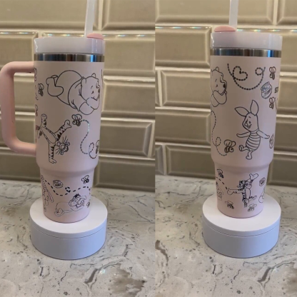 Pothtoh The Winthtnie Quencher H2.0 FlowState? Tumbler | 40 OZ
