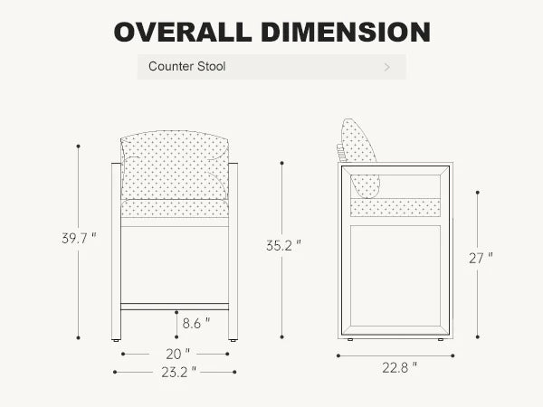PURPLE LEAF Outdoor Bar Stools
