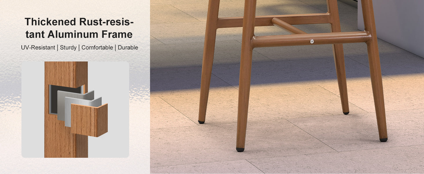 PURPLE LEAF Outdoor Bar Stools