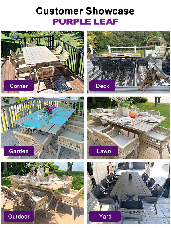 PURPLE LEAF Dining Set